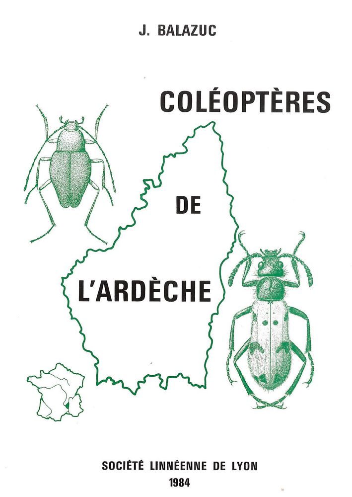Couverture — Coléoptères de l’Ardèche